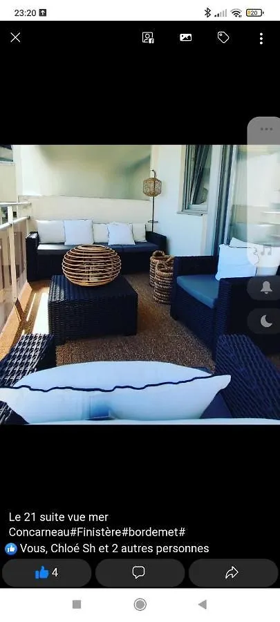 La Suite Appartement Pleine Vue Mer Concarneau